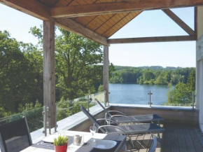 Luxury holiday apartment with a sauna fireplace and views over a lake Robertville